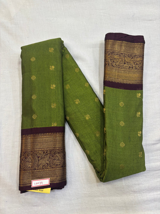 Semi Gadwal Sico Small Border Saree
