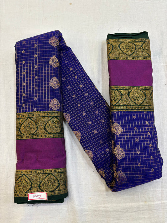 Semi Gadwal Sico Small Border Saree