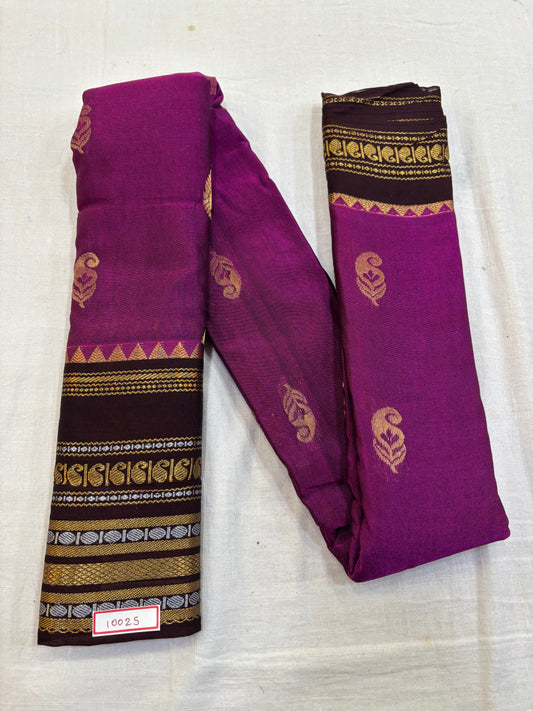 Semi Gadwal Sico Small Border Saree