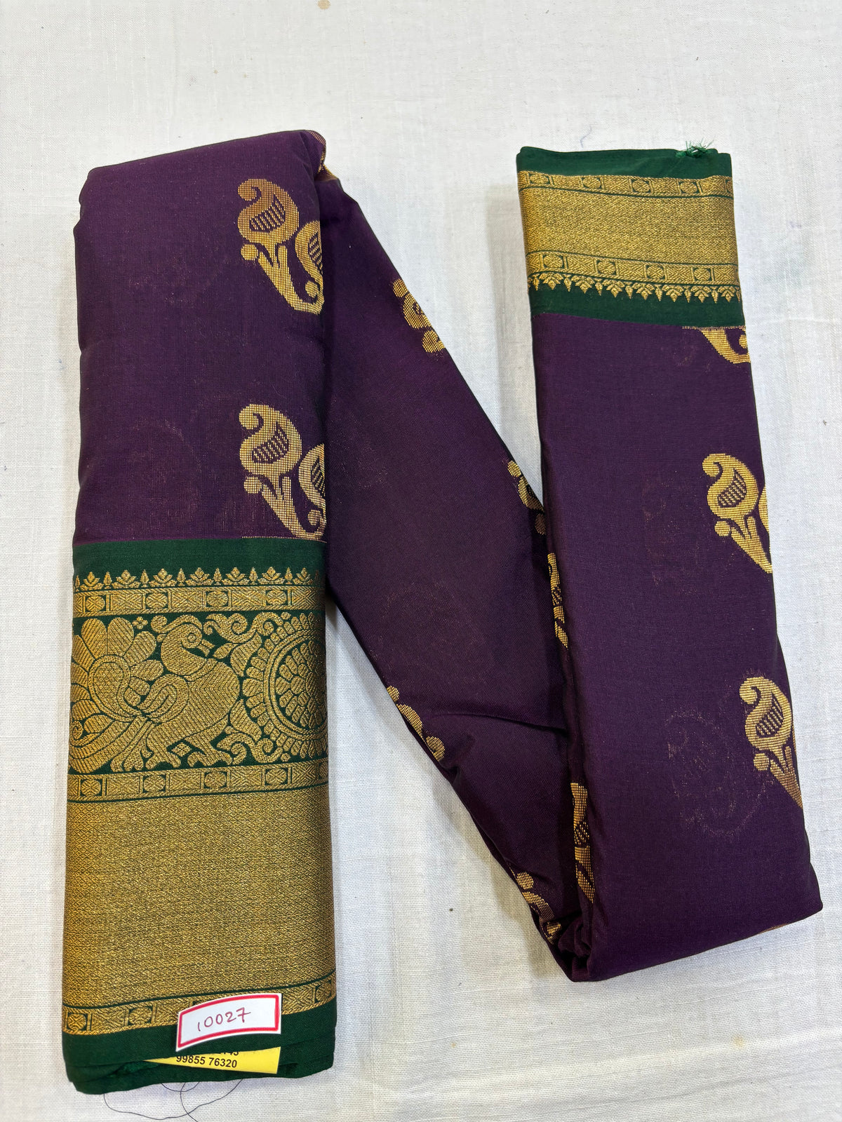 Semi Gadwal Sico Small Border Saree