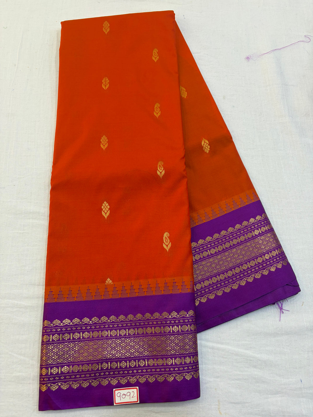 Semi Gadwal silk Saree Small border