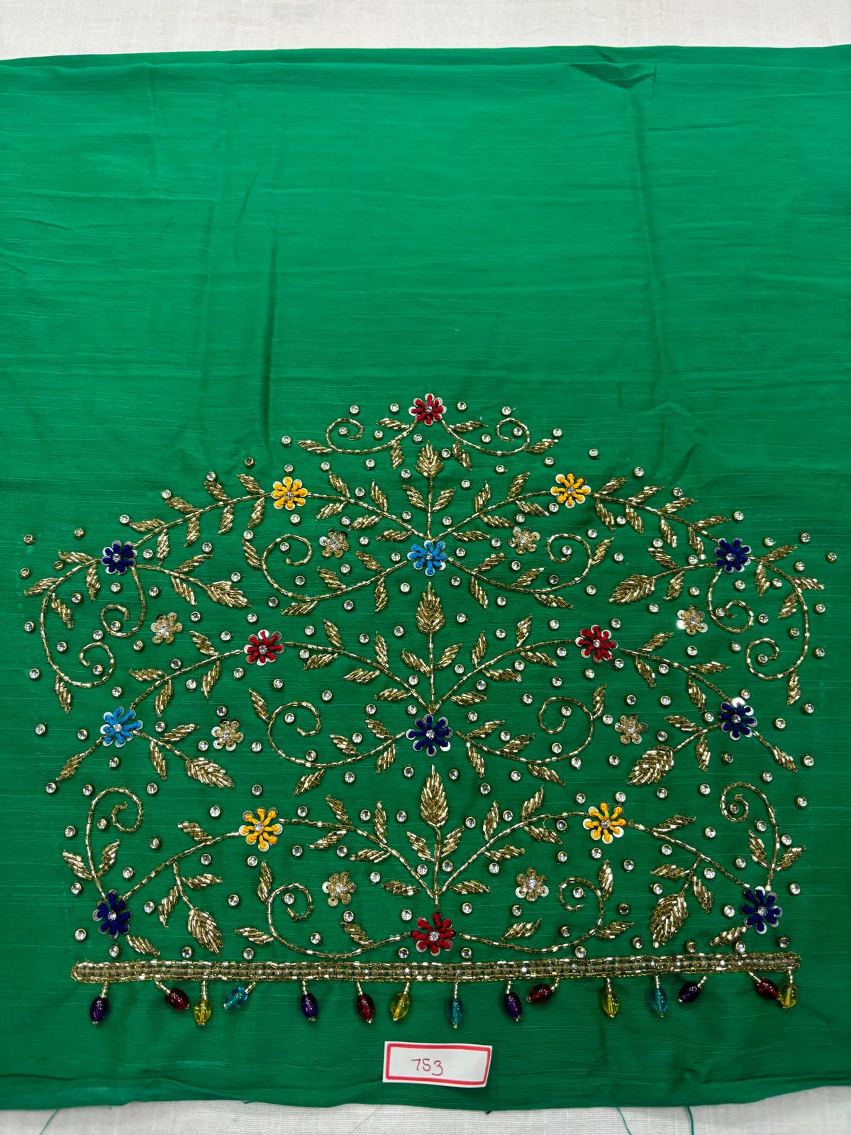 Raw Silk Maggam Work Blouse