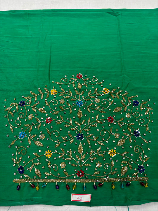 Raw Silk Maggam Work Blouse