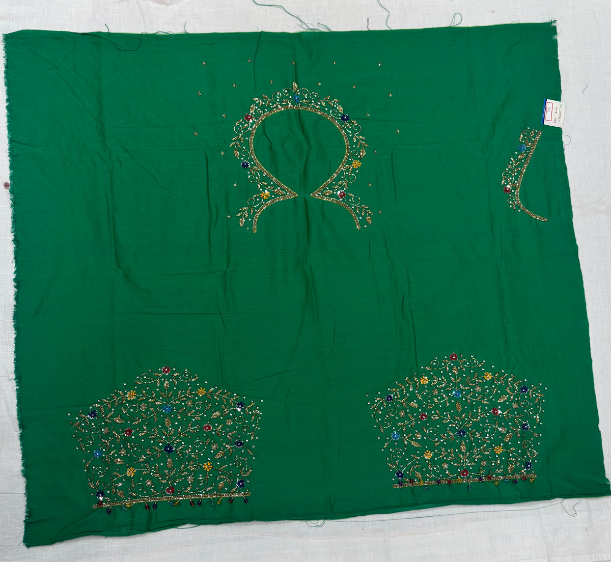 Raw Silk Maggam Work Blouse
