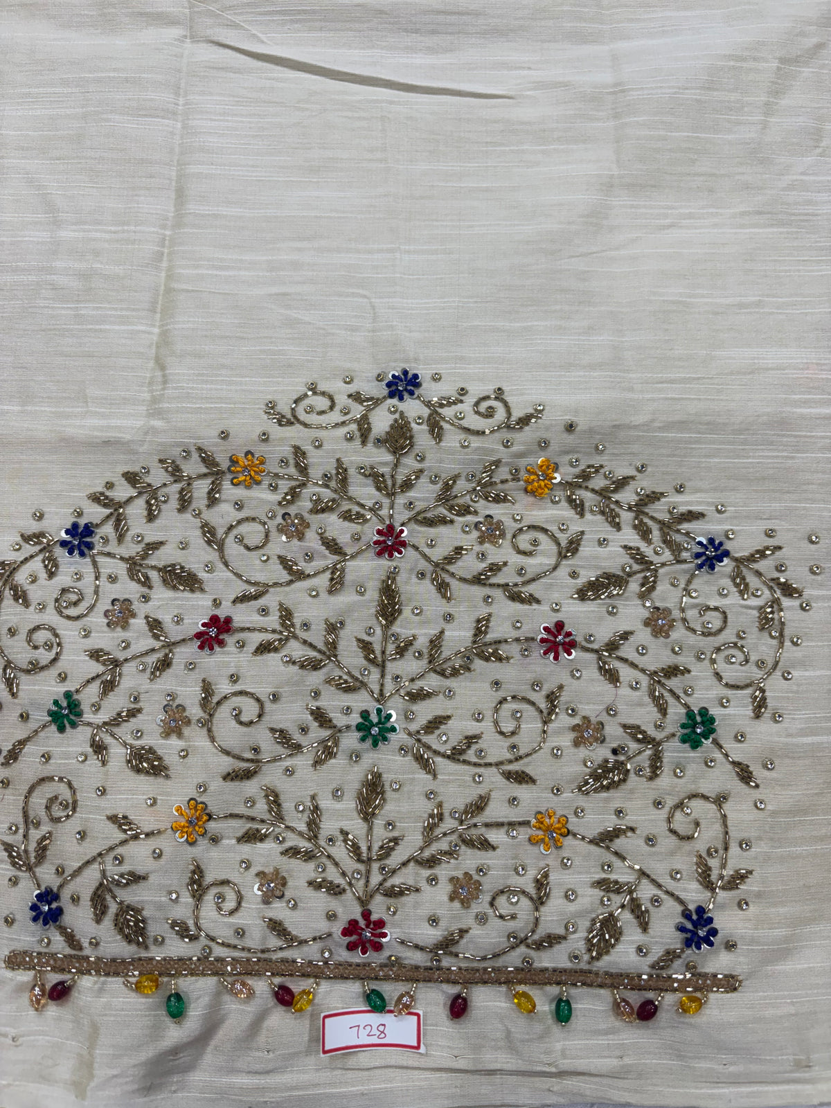Raw Silk Maggam Work Blouse