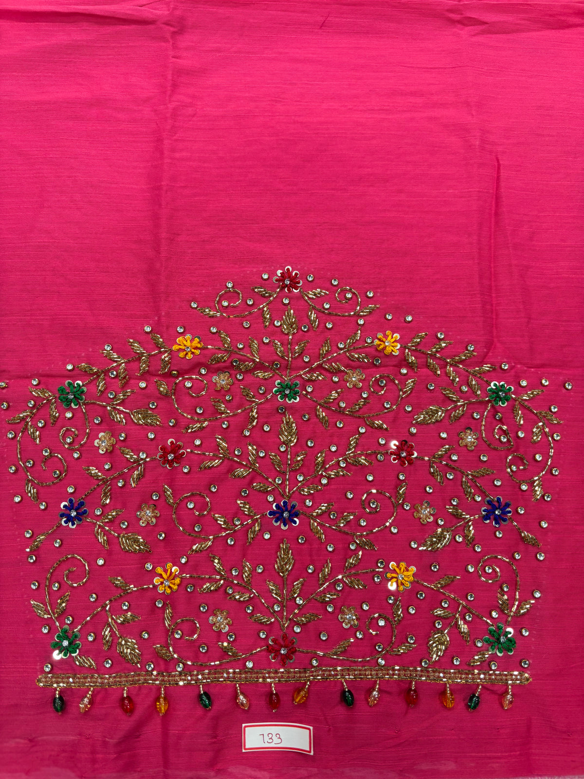 Raw Silk Maggam Work Blouse