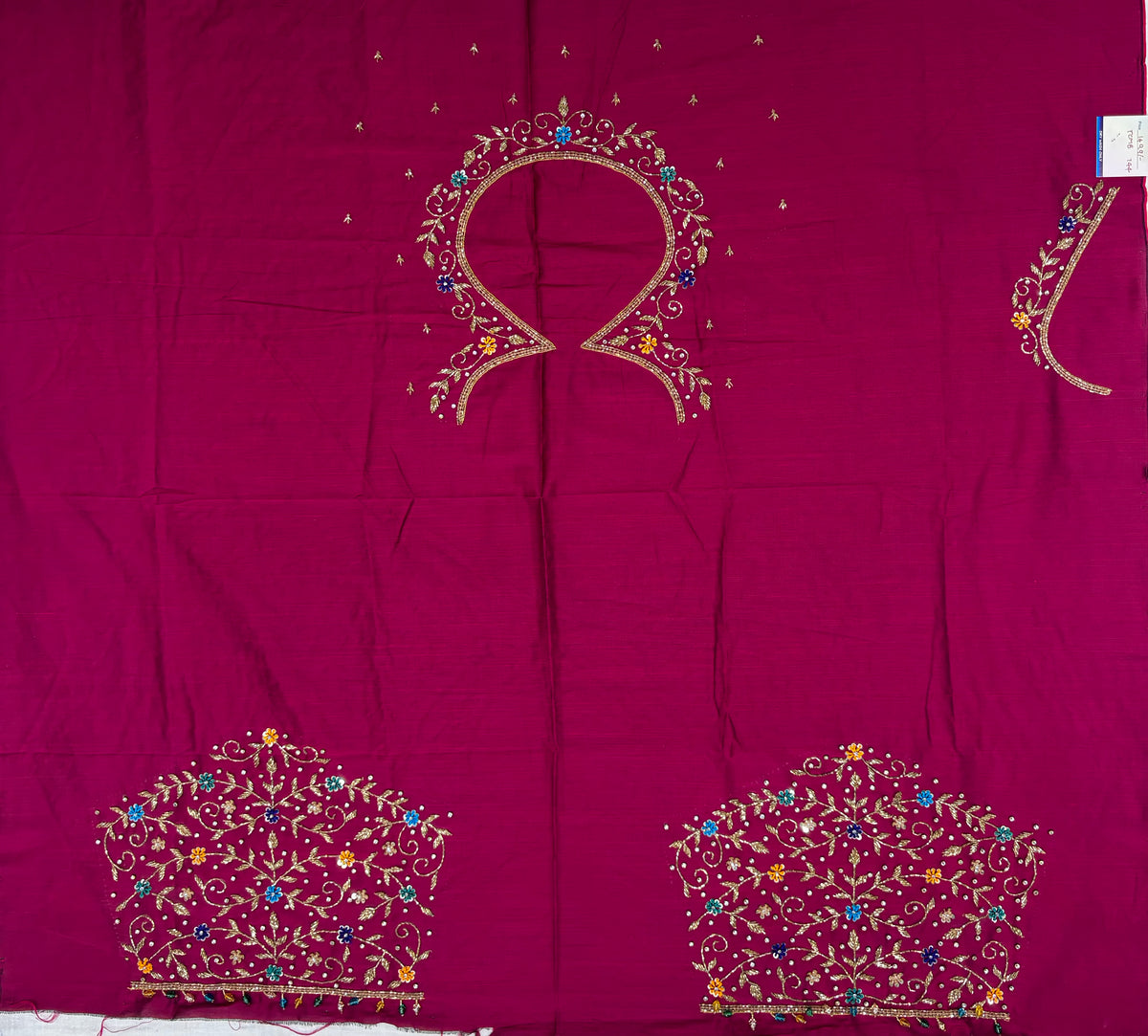 Raw Silk Maggam Work Blouse