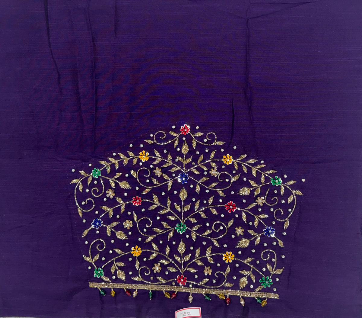 Raw Silk Maggam Work Blouse