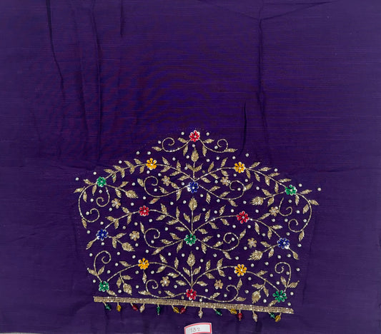Raw Silk Maggam Work Blouse