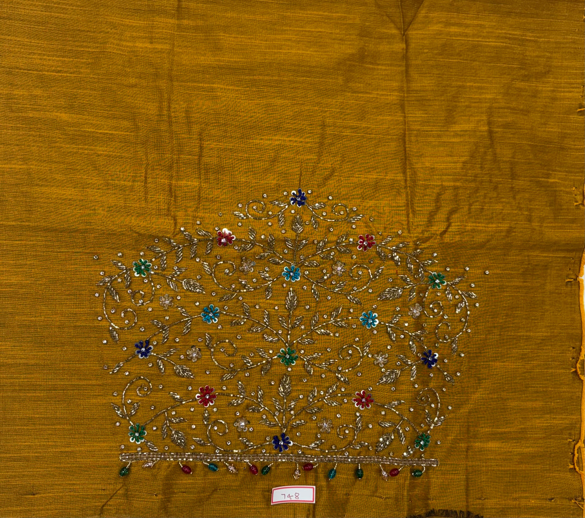 Raw Silk Maggam Work Blouse