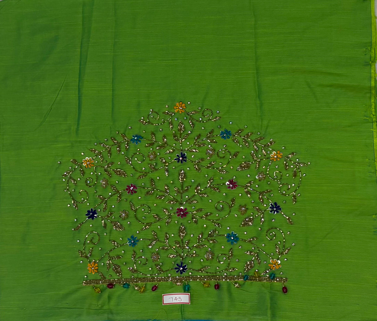 Raw Silk Maggam Work Blouse