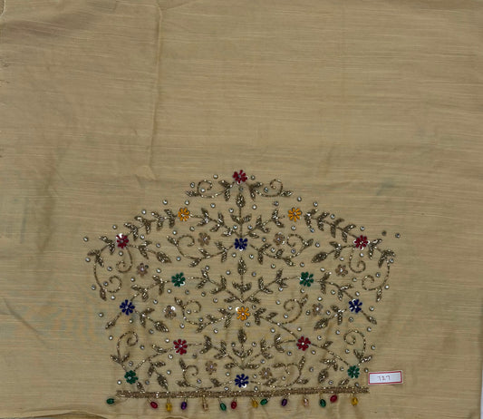 Raw Silk Maggam Work Blouse