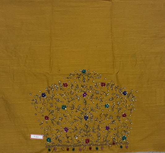 Raw Silk Maggam Work Blouse