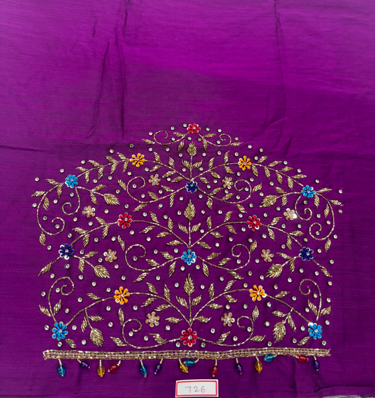 Raw Silk Maggam Work Blouse