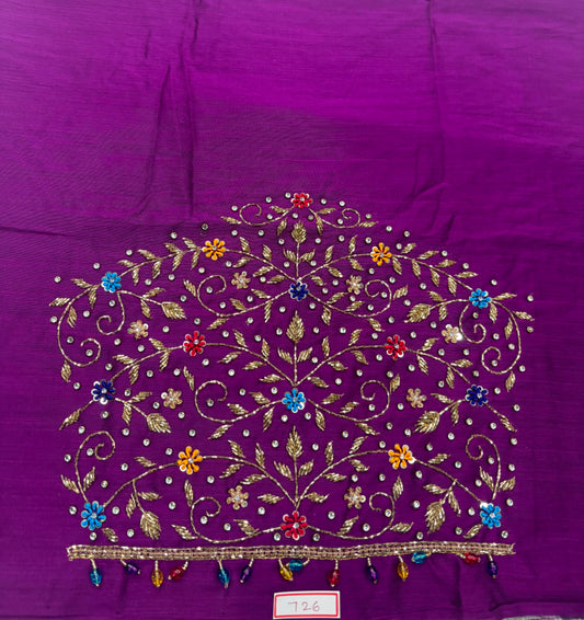 Raw Silk Maggam Work Blouse