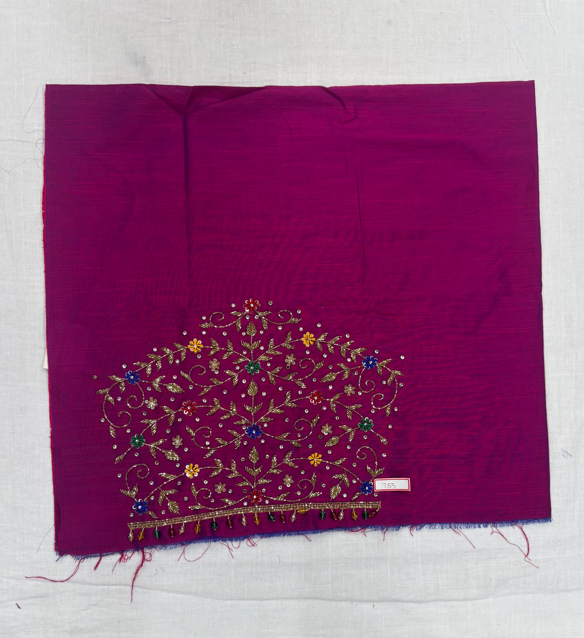 Raw Silk Maggam Work Blouse