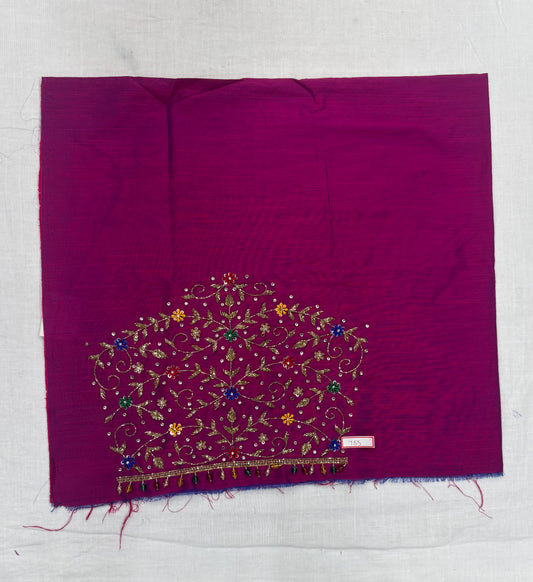 Raw Silk Maggam Work Blouse