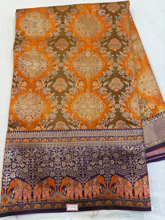 Semi Kanchi Meenakari Pattu Saree