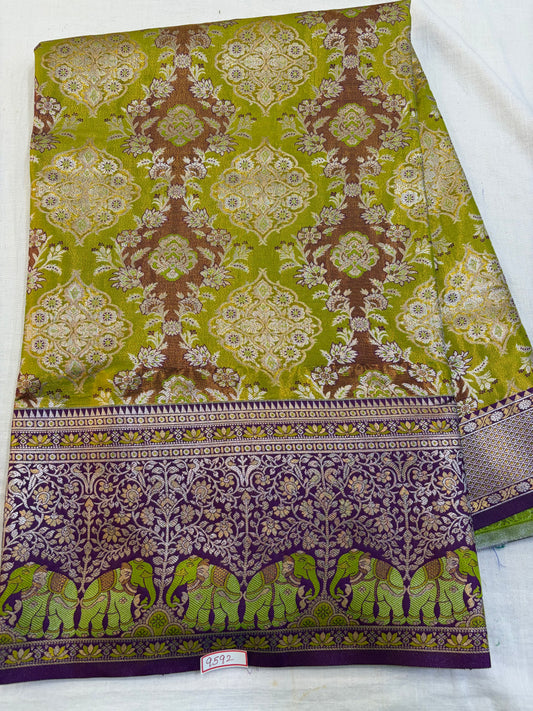 Semi Kanchi Meenakari Pattu Saree