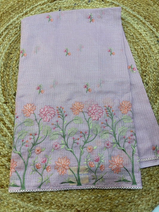 Kota Embroidery Sarees
