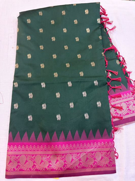 Soft silk Small Border Saree