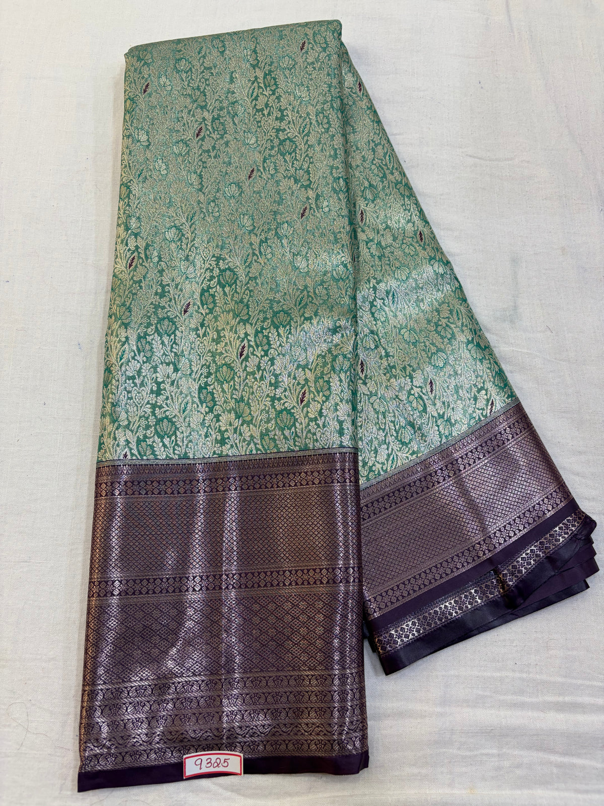 Semi Kanchi Tissue Pattu Saree - Pencil Work