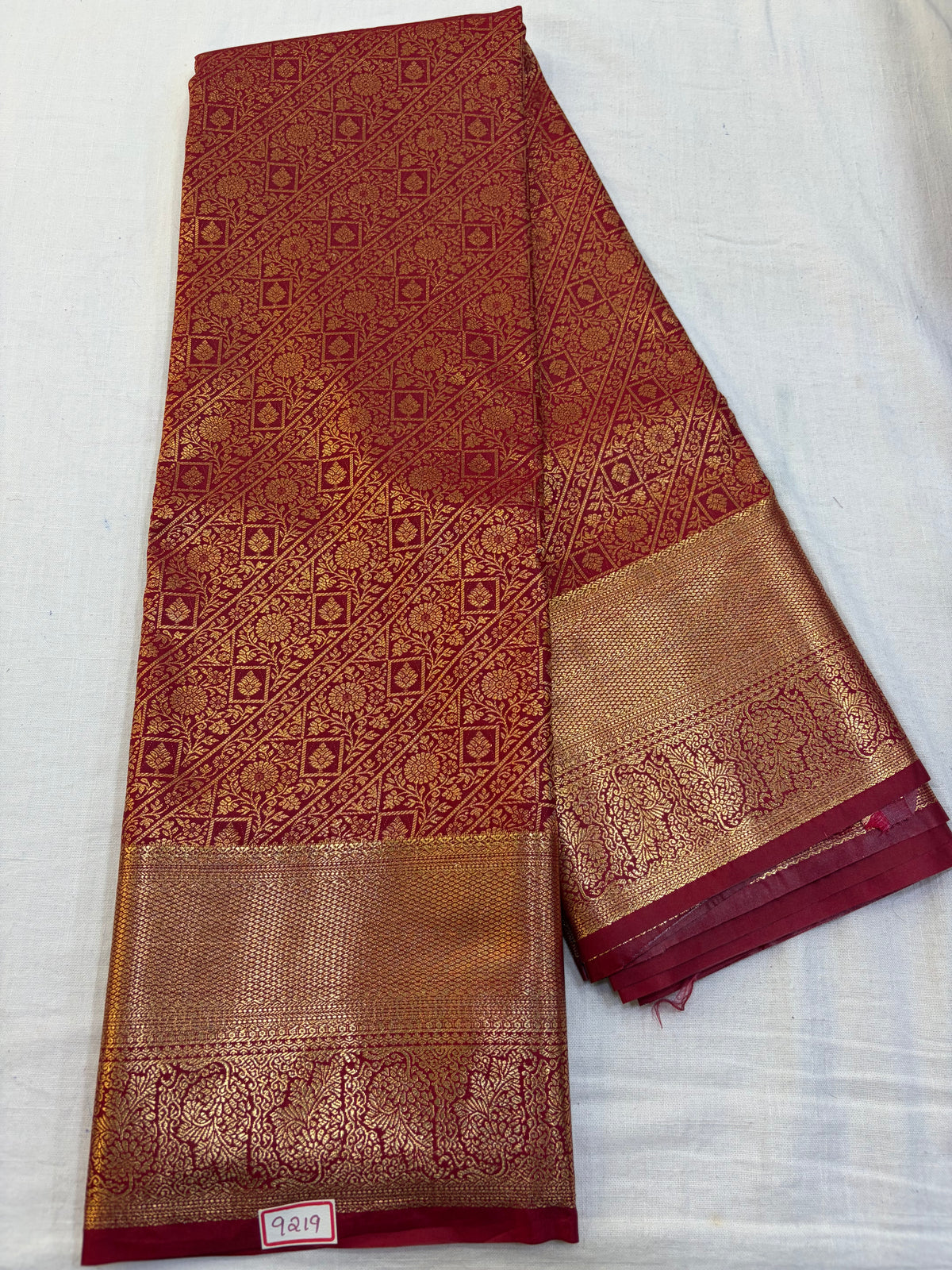 Semi Kanchi Pattu Saree - Pencil Work