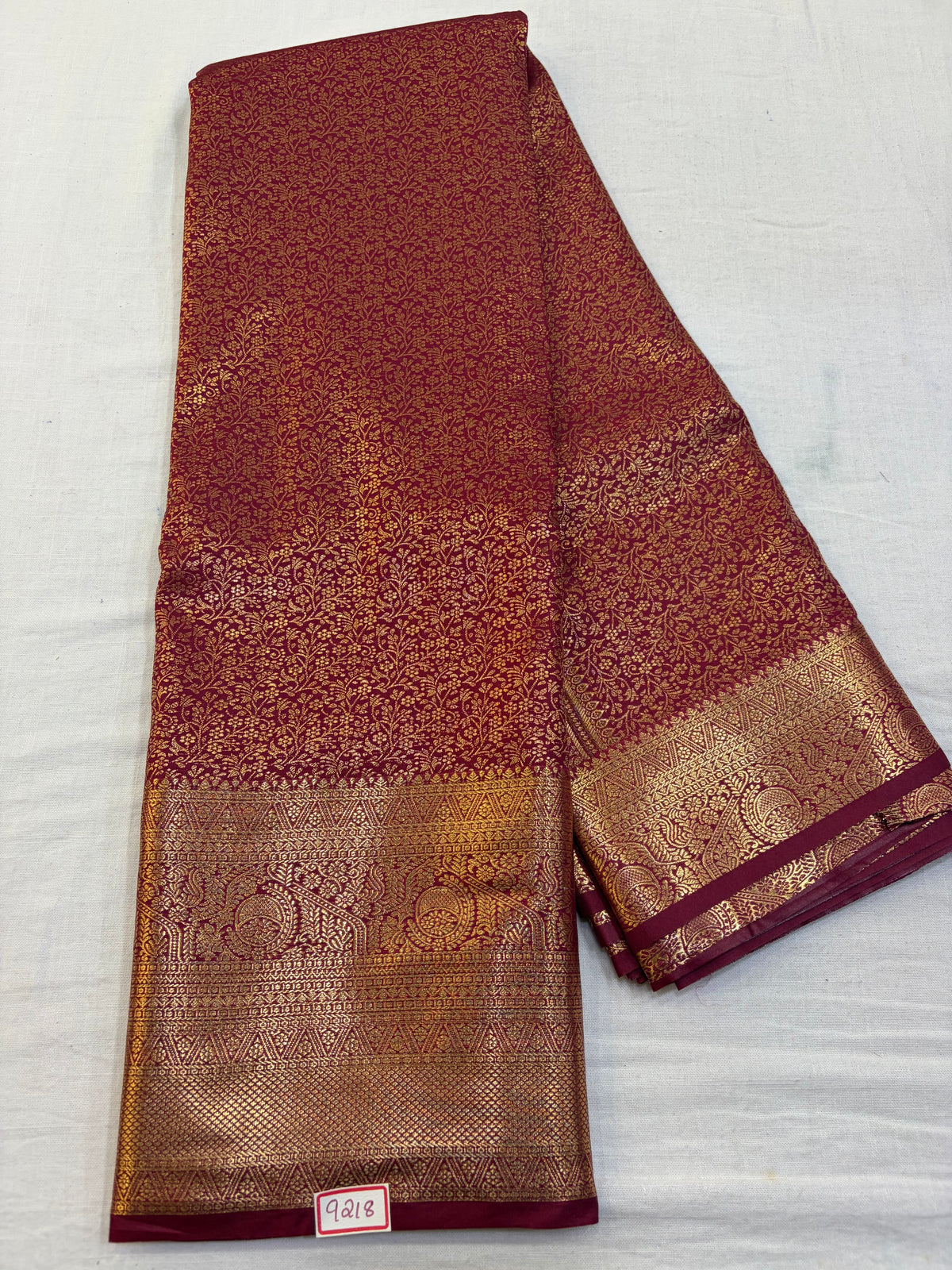 Semi Kanchi Pattu Saree - Pencil Work