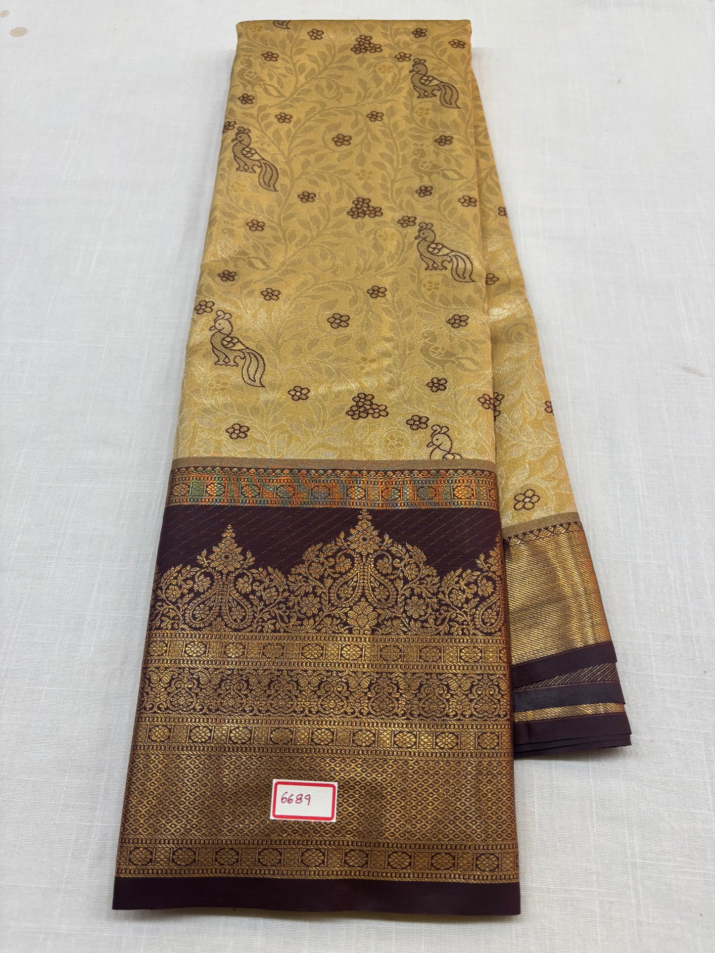 Semi Kanchi Tissue Pattu Sarees