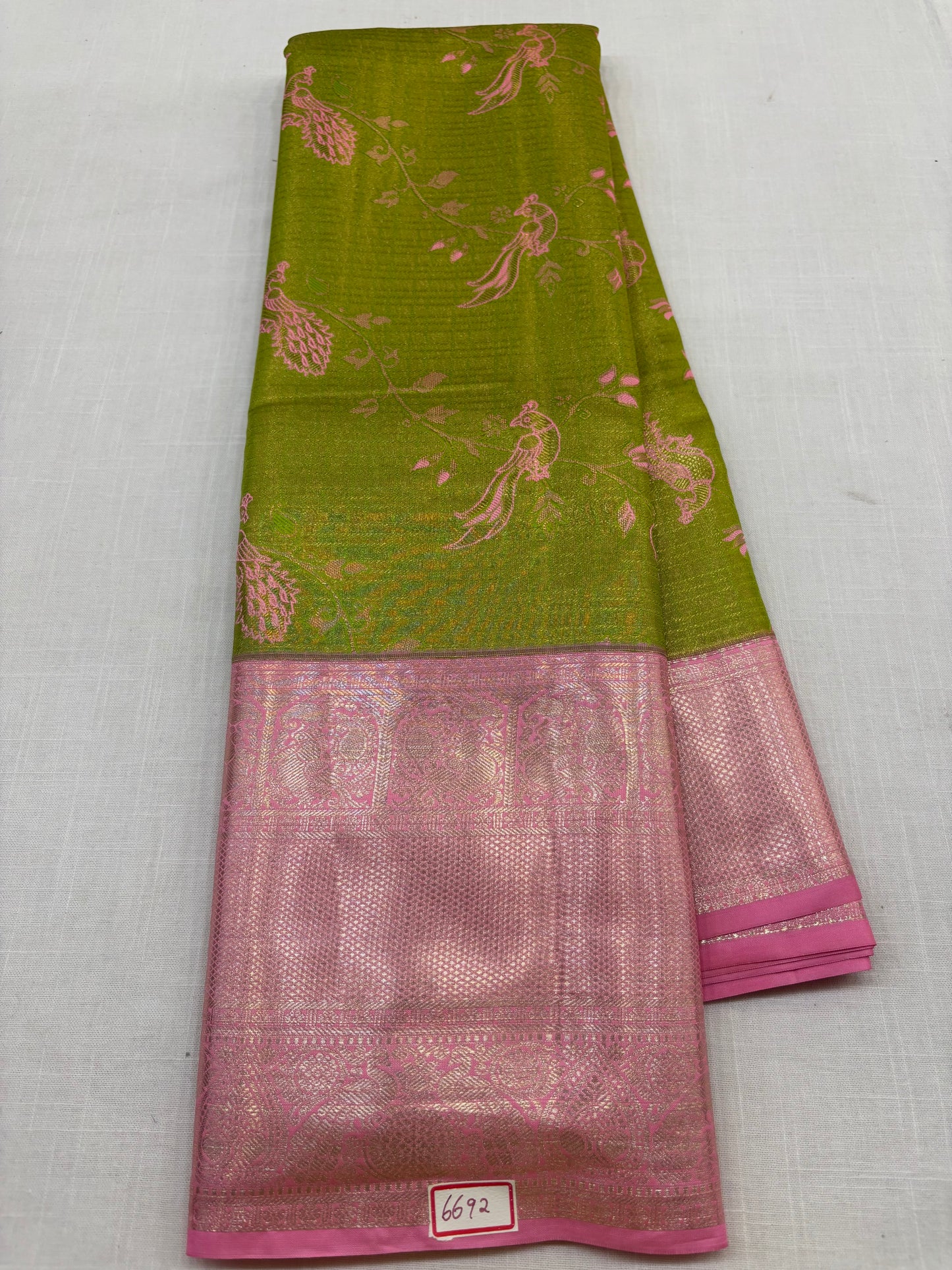 Semi Kanchi Tissue Pattu Sarees