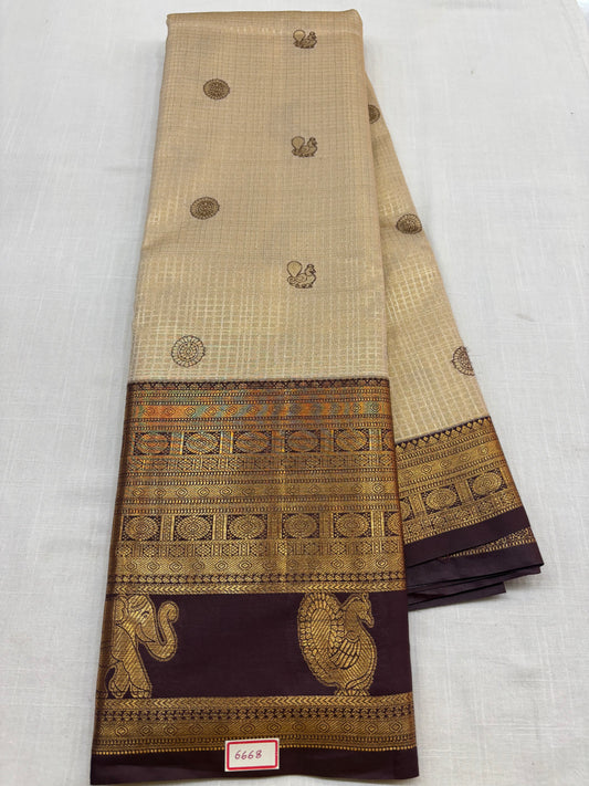 Semi Kanchi Tissue Pattu Sarees