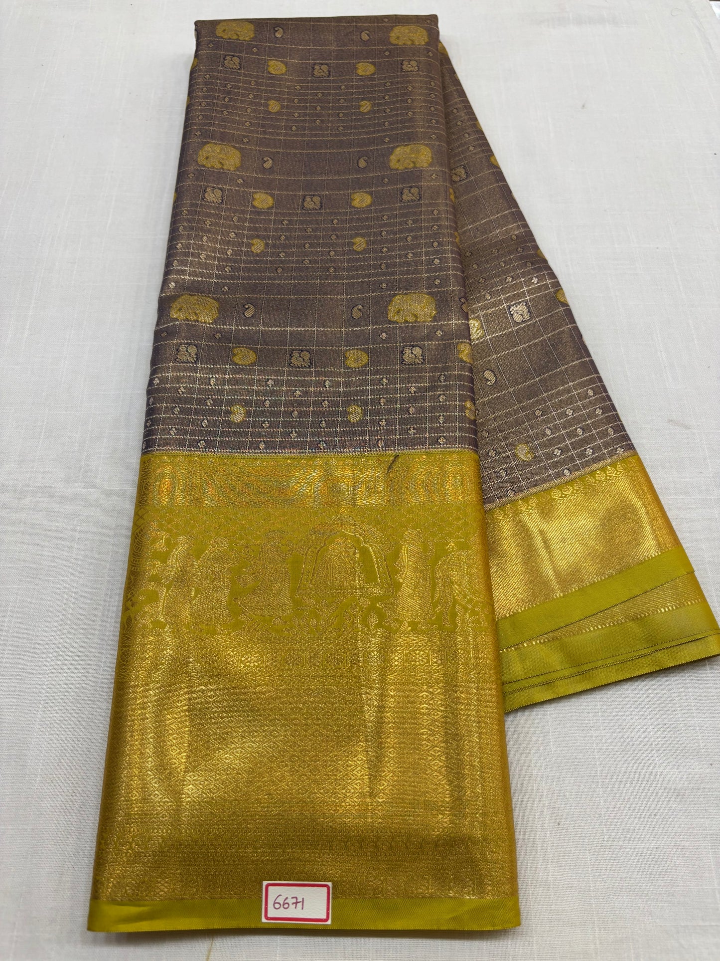 Semi Kanchi Tissue Pattu Sarees