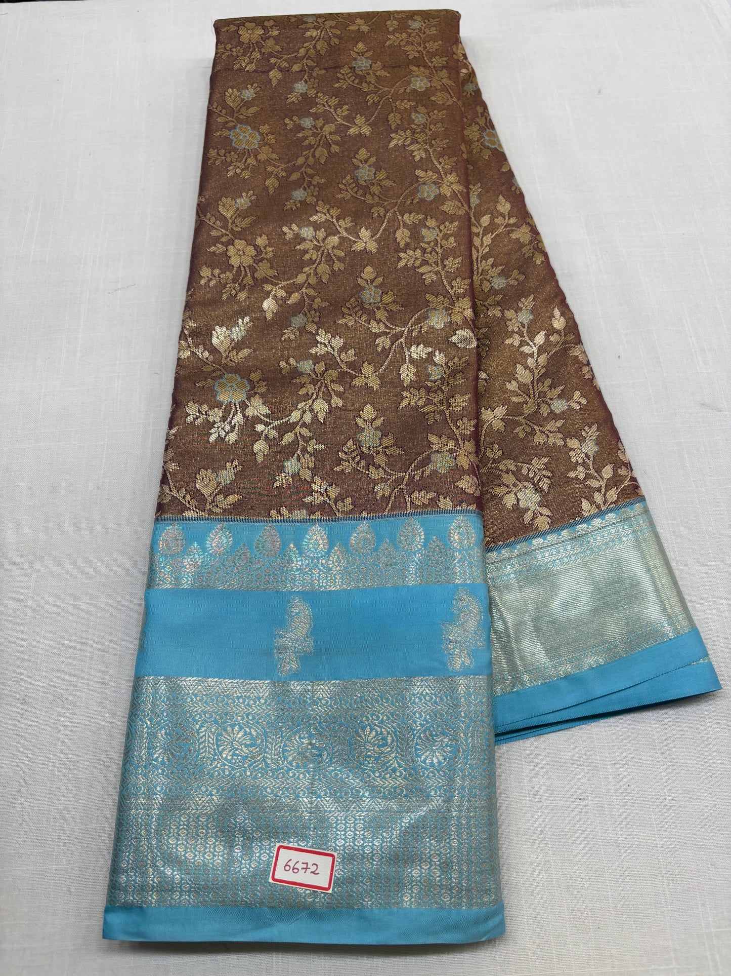 Semi Kanchi Tissue Pattu Sarees