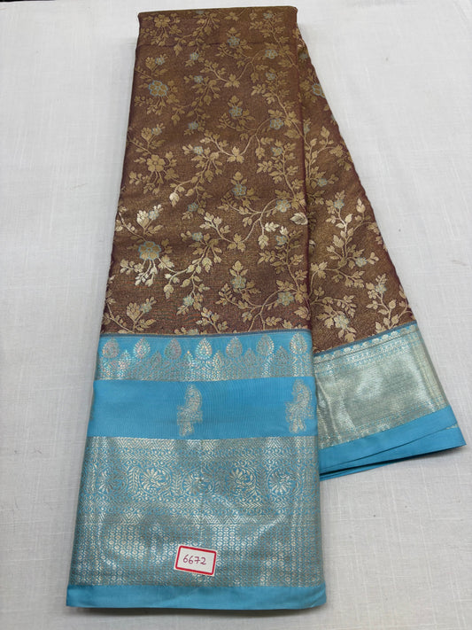 Semi Kanchi Tissue Pattu Sarees