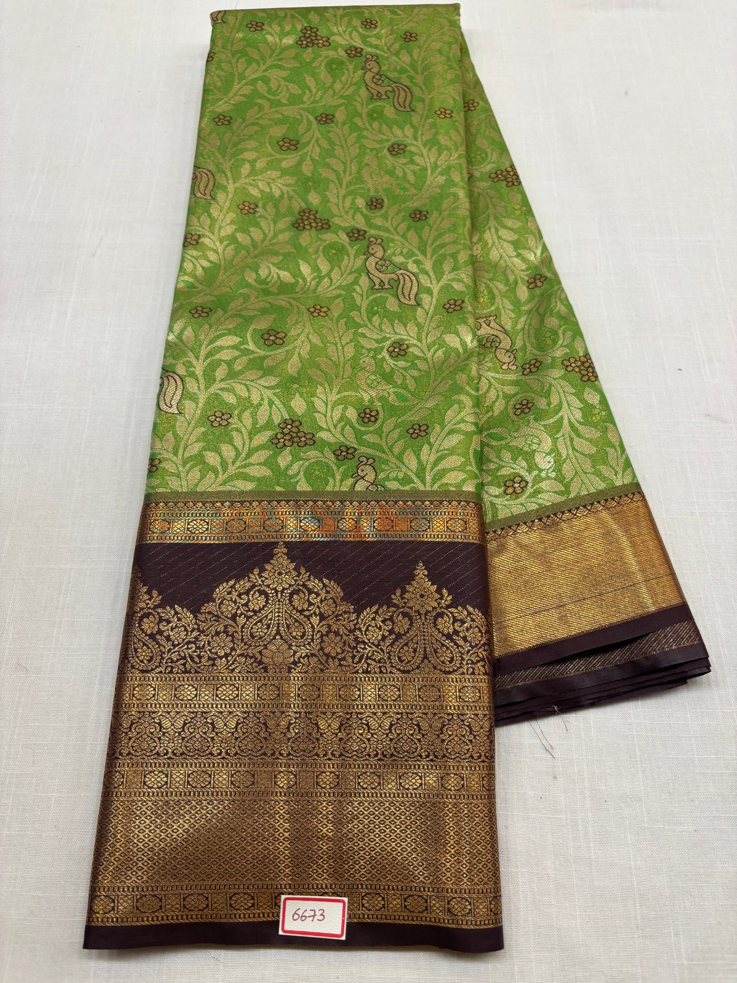 Semi Kanchi Tissue Pattu Sarees
