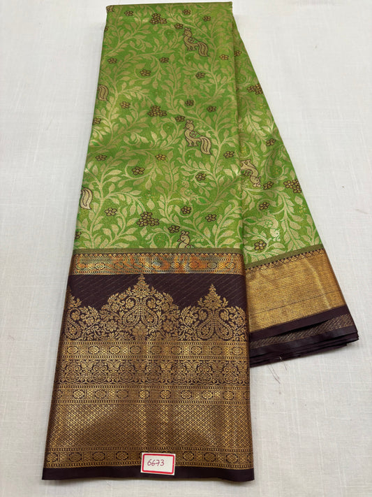 Semi Kanchi Tissue Pattu Sarees