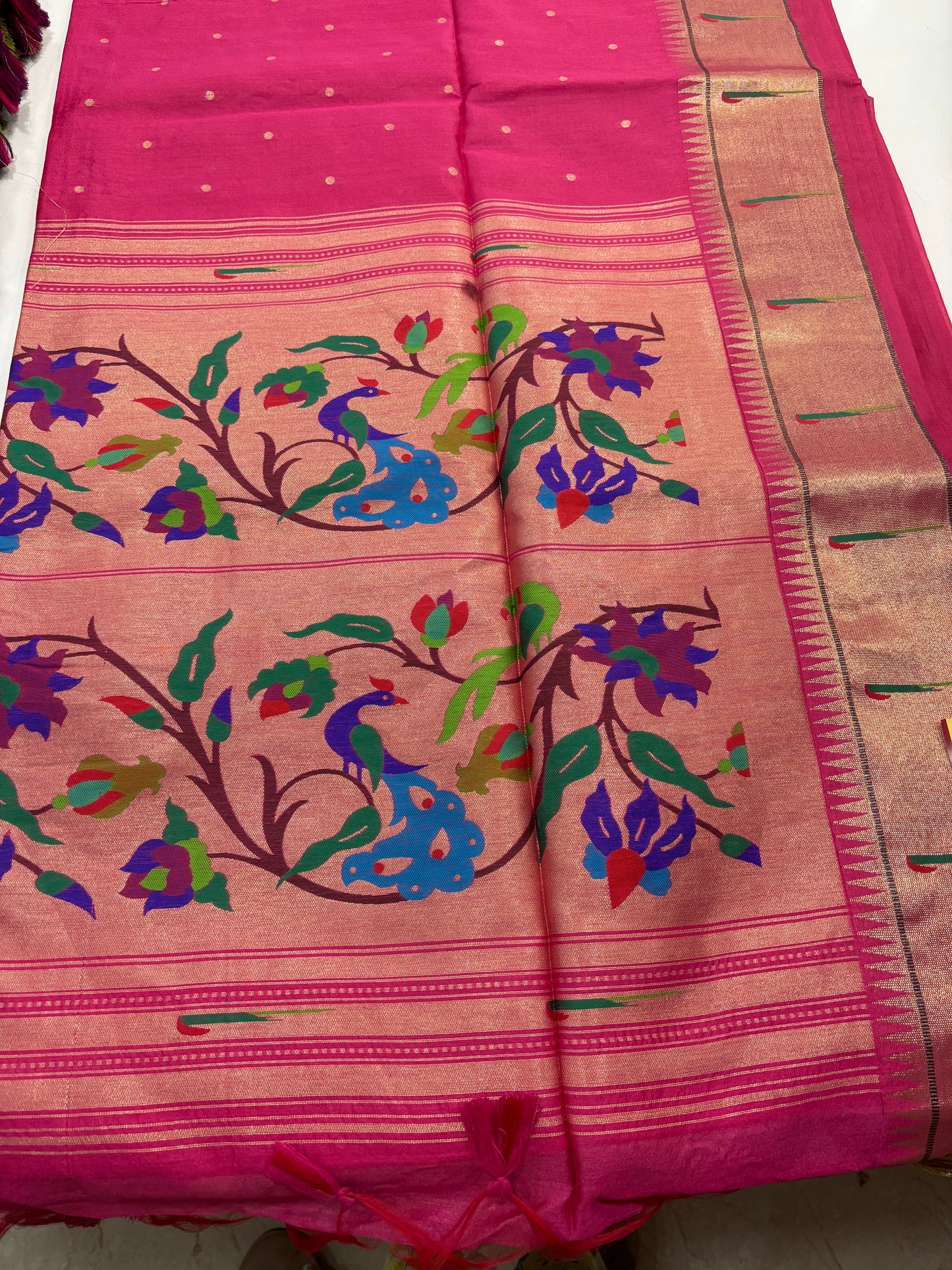 Paithani Muniya border Saree