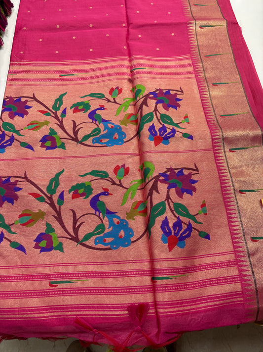 Paithani Muniya border Saree