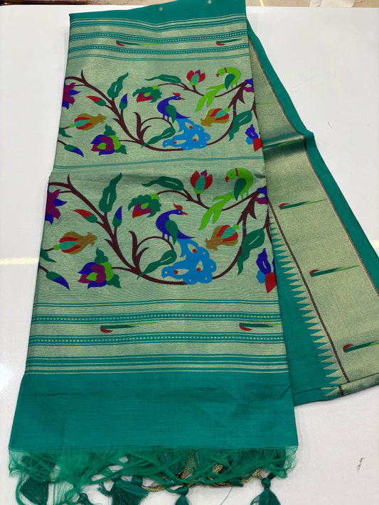 Paithani Muniya border Saree