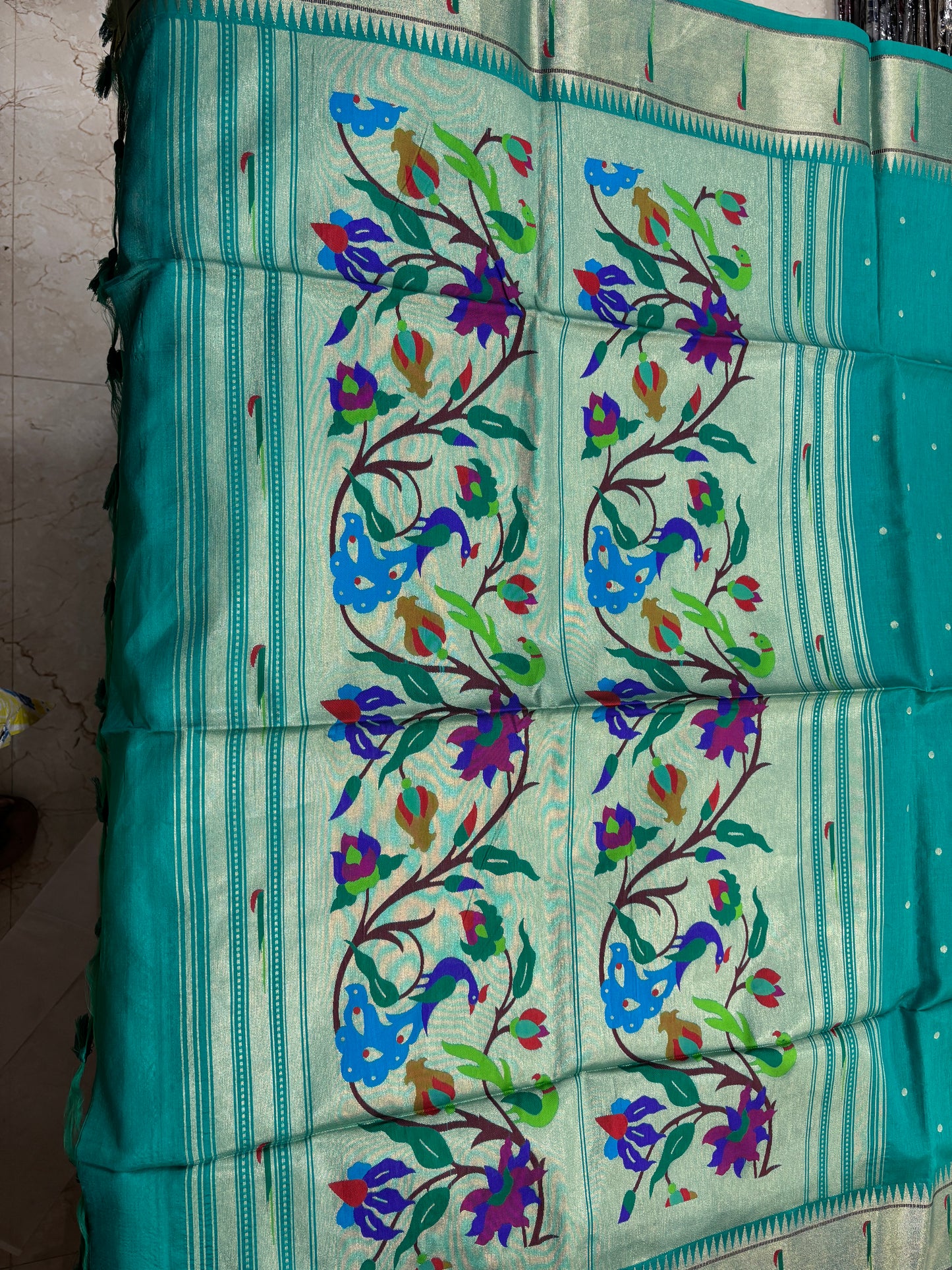 Paithani Muniya border Saree