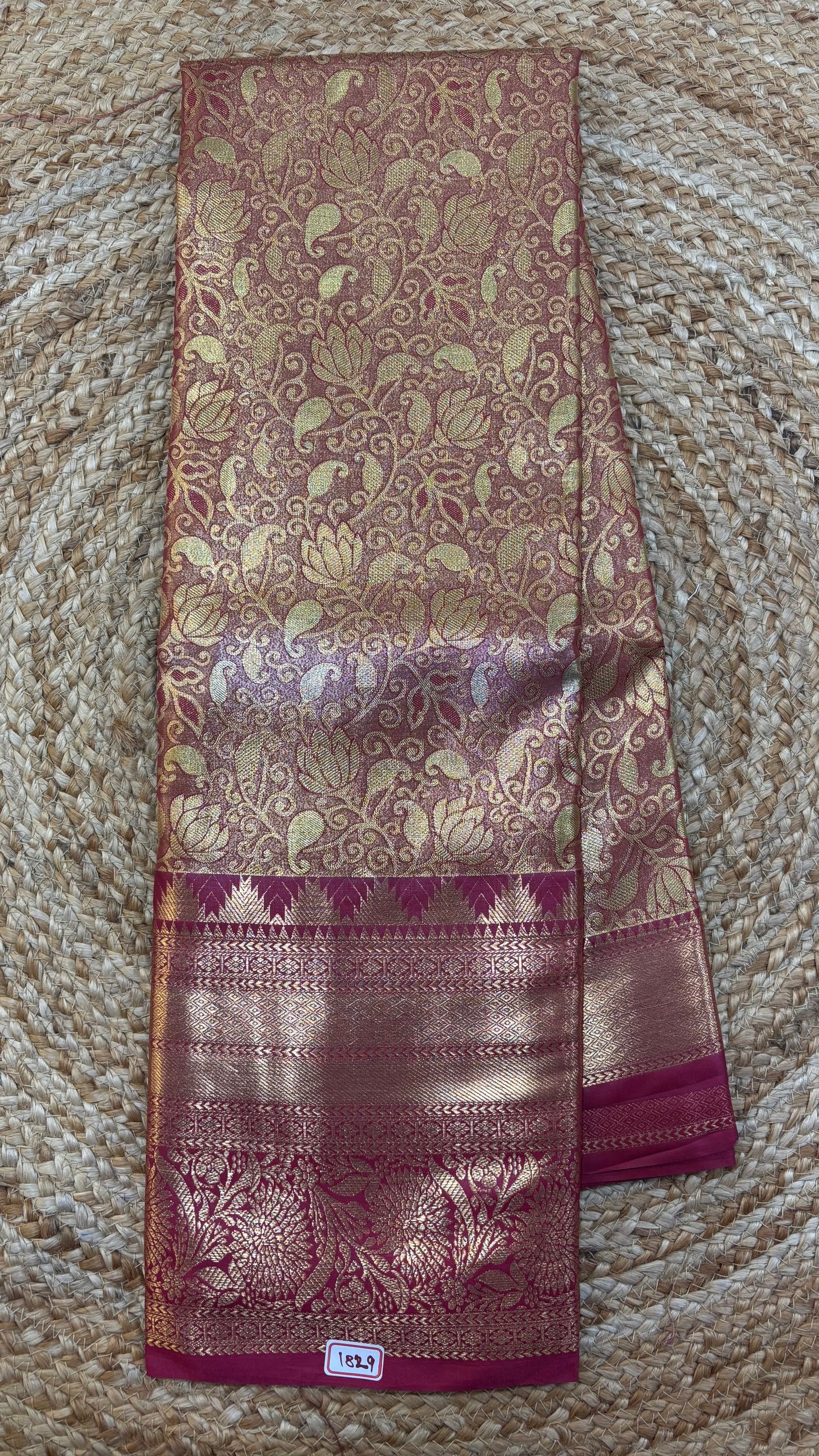 Semi Kanchi 1G gold Saree