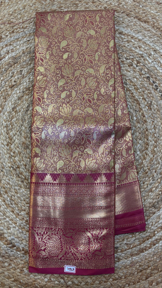 Semi Kanchi 1G gold Saree