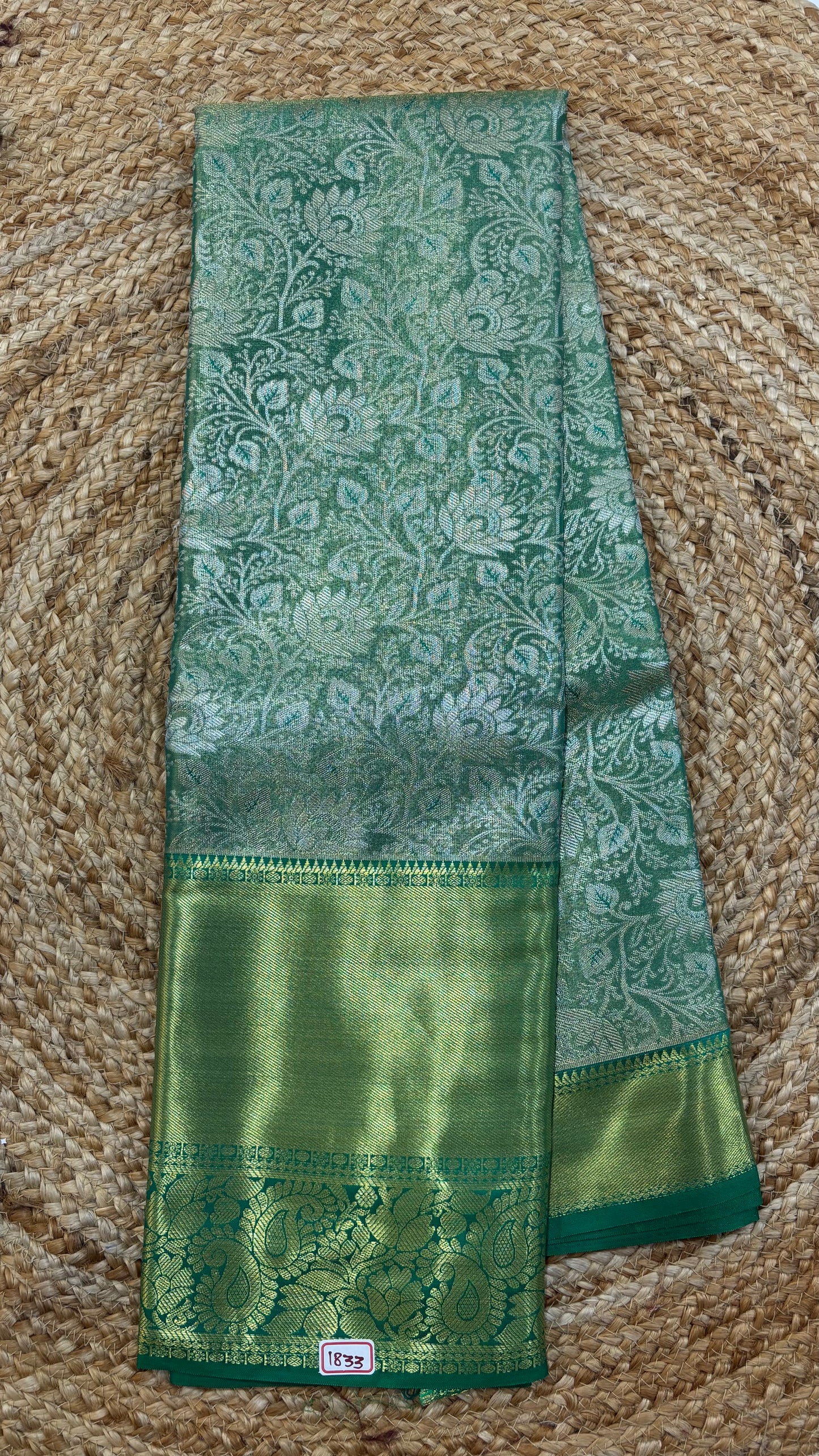 Semi Kanchi 1G gold Saree
