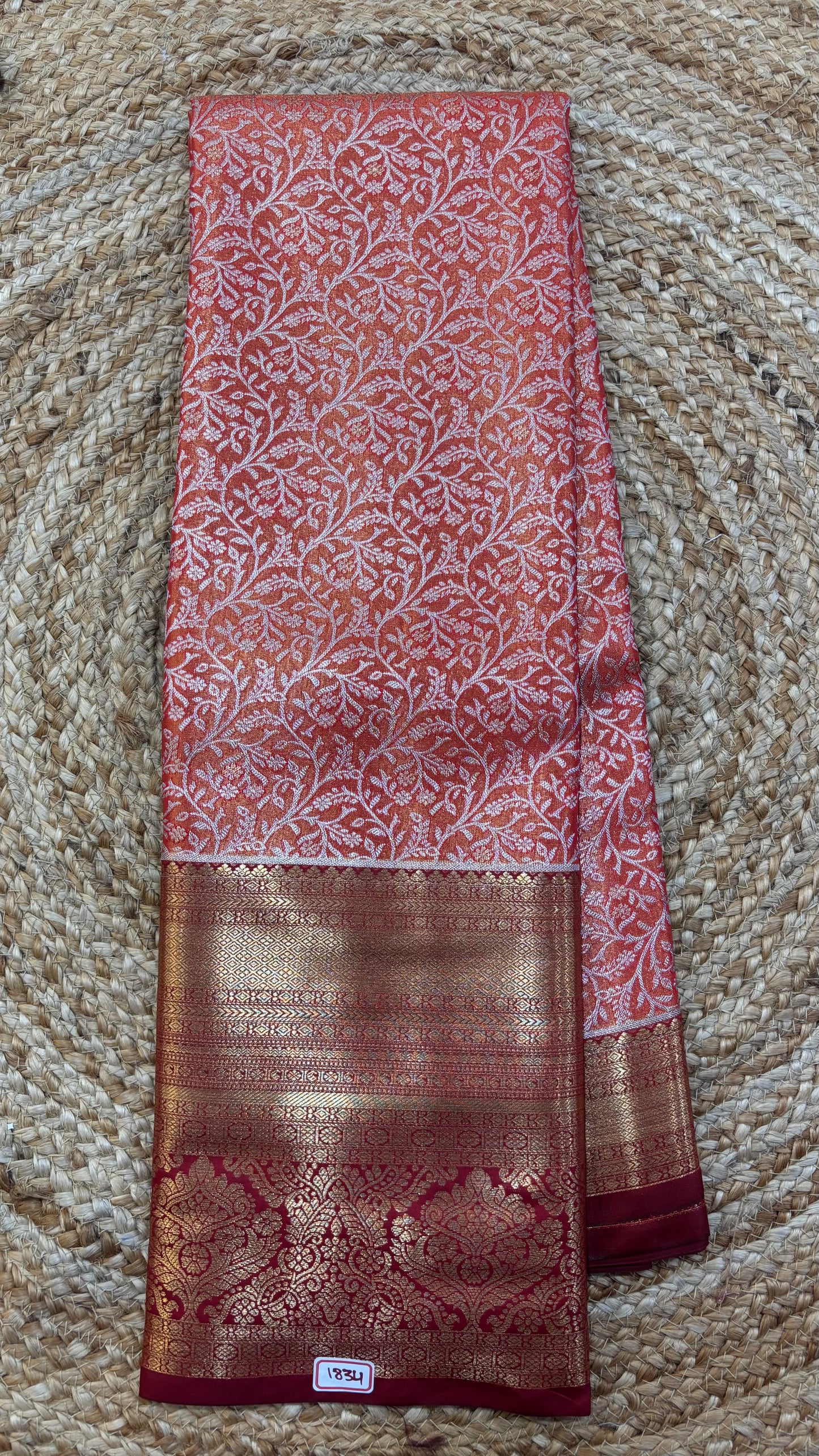 Semi Kanchi 1G gold Saree