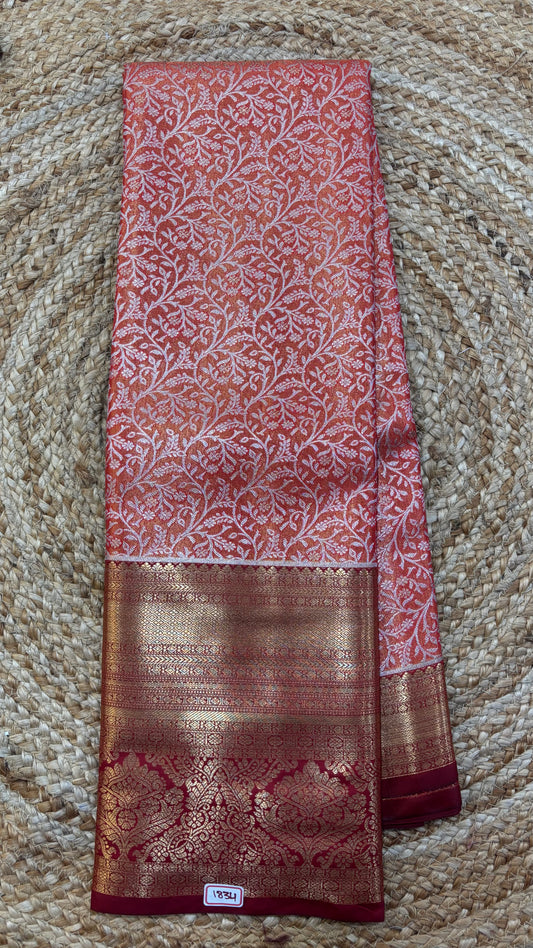 Semi Kanchi 1G gold Saree