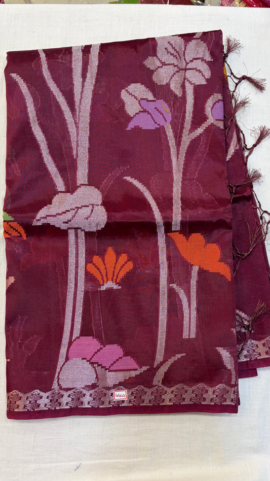 Paper Silk Jamdani sarees