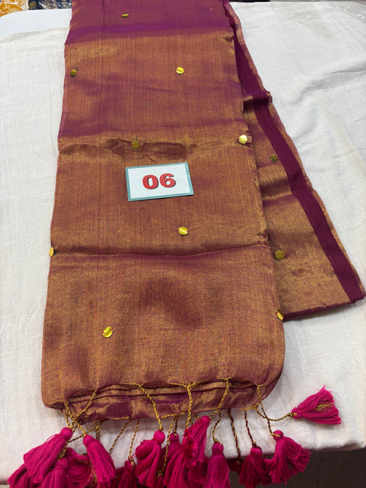 Tissue Butti Saree-6