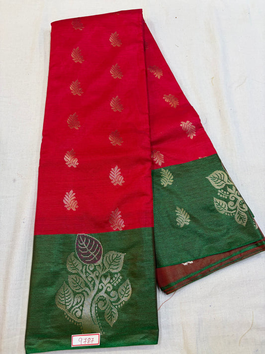 Semi Uppada Saree - Borderless Design
