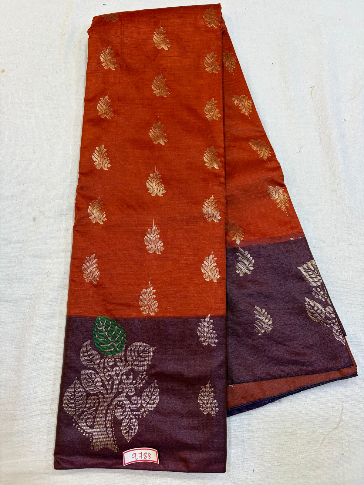 Semi Uppada Saree - Borderless Design