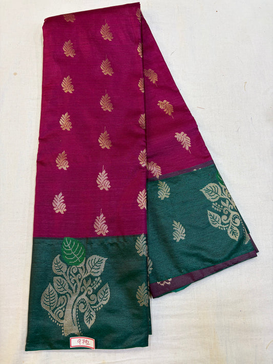 Semi Uppada Saree - Borderless Design